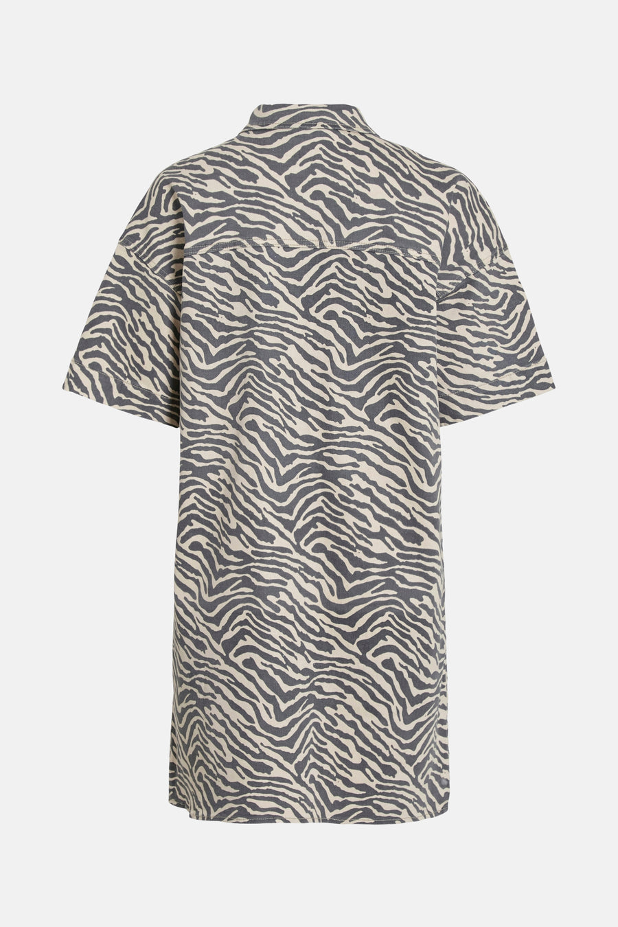 Korte meerkleurige jurk van VILA®, met een zebraprint en een rechte pasvorm.
