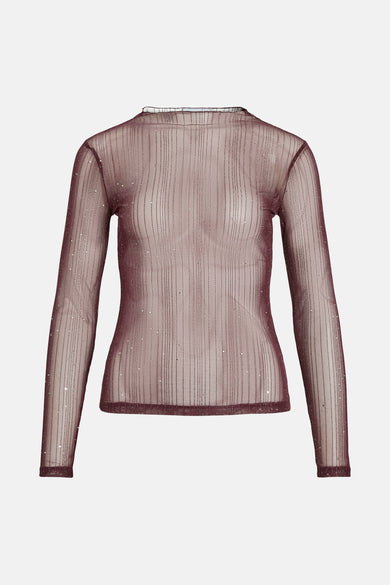 T-shirt met lange mouwen - Bordeaux