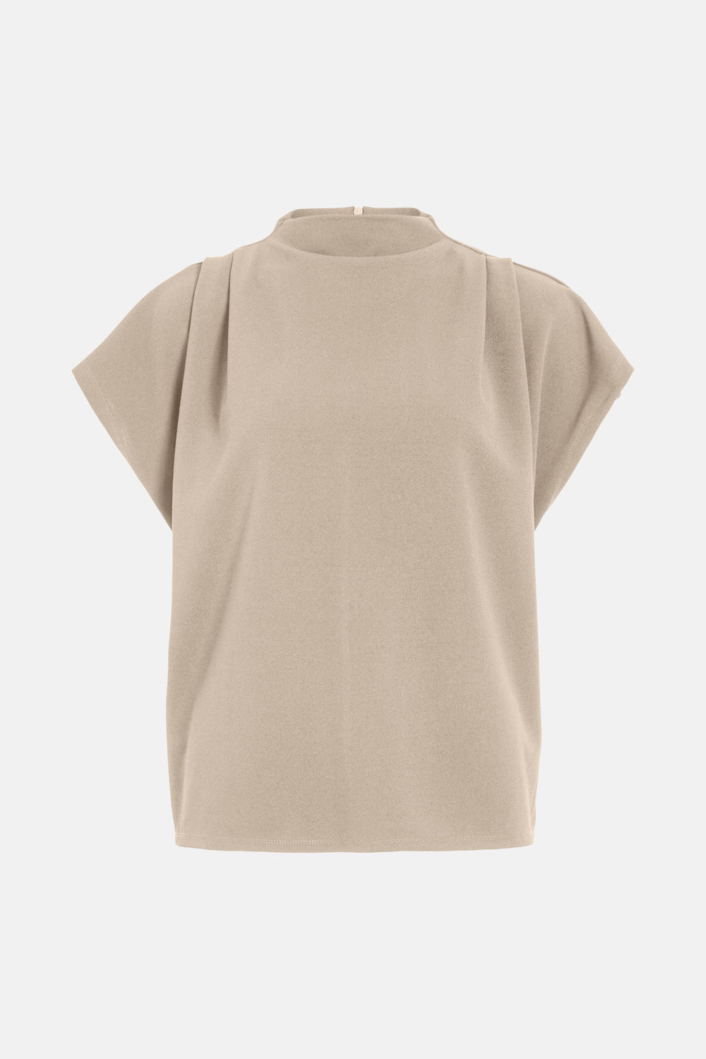 Blouse à manches courtes - beige