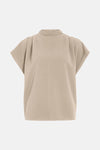 Blouse à manches courtes - beige