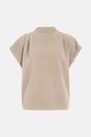 Blouse à manches courtes - beige