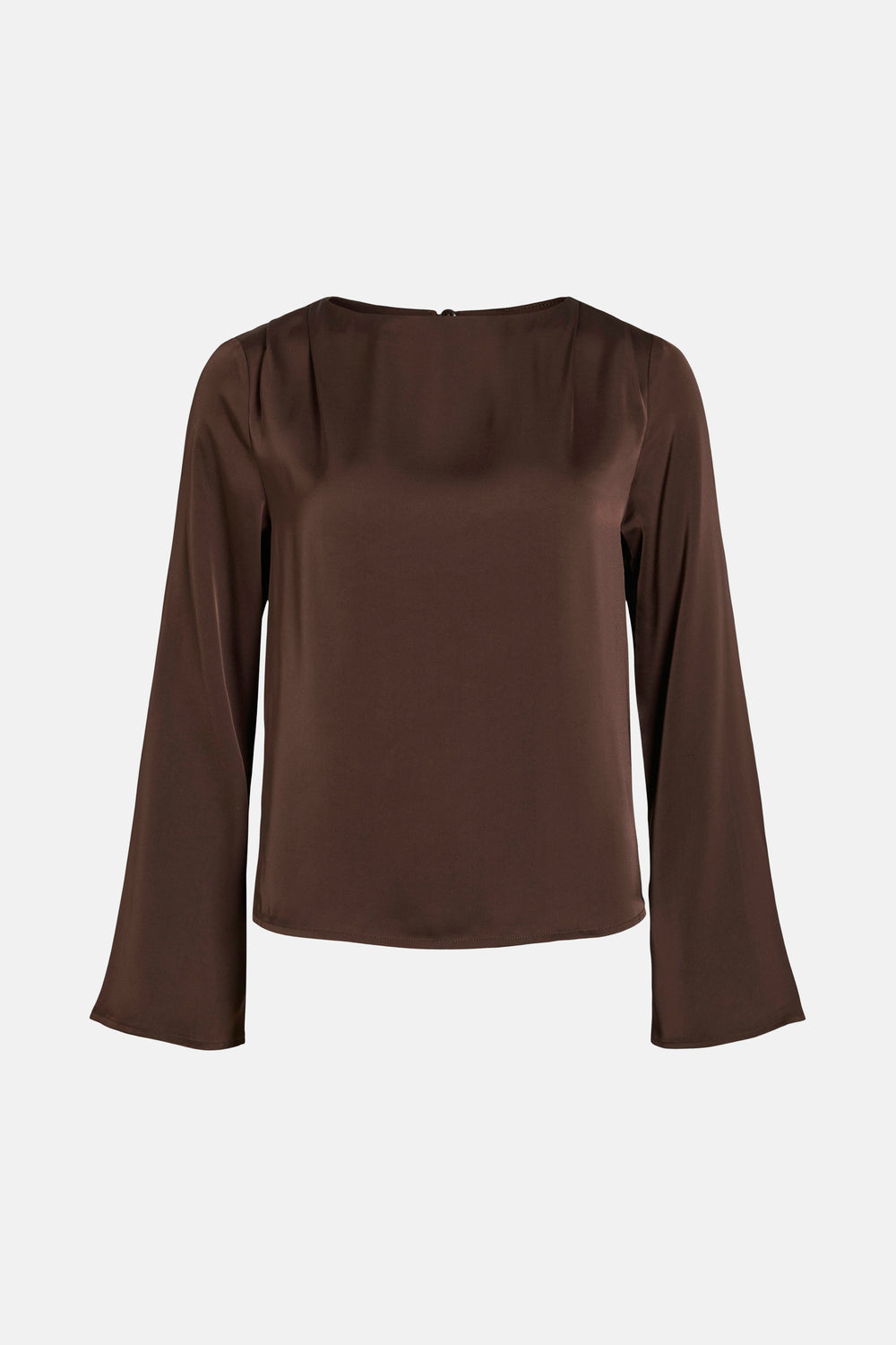 Blouse met lange mouwen - bruin