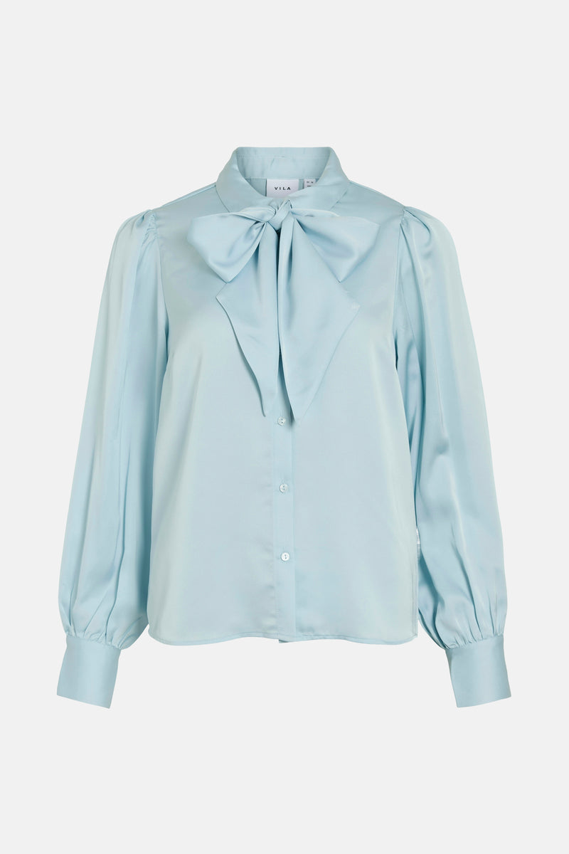 Blouse met lange mouwen - blauw