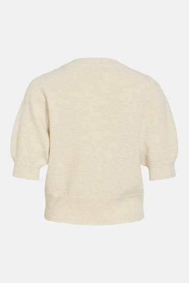 Pull col rond Écru - VILA®