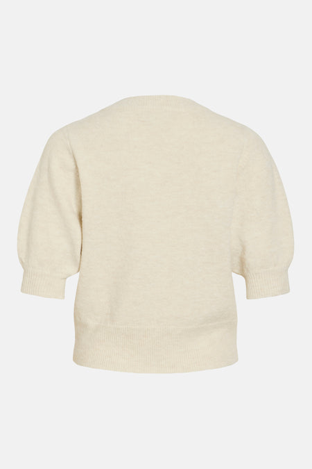 Pull col rond Écru - VILA®