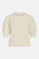 Pull col rond Écru - VILA®