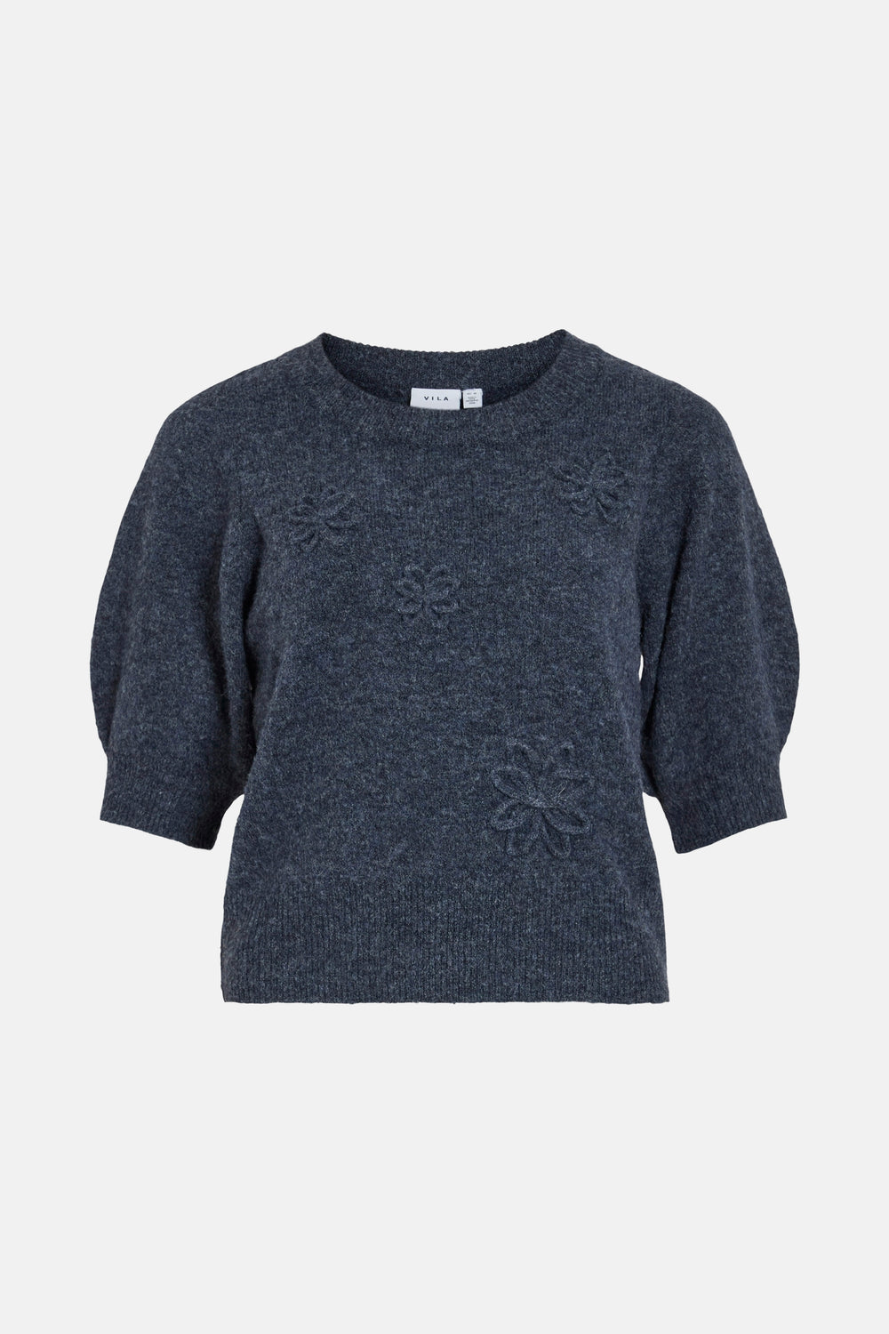 Pull à col rond - bleu