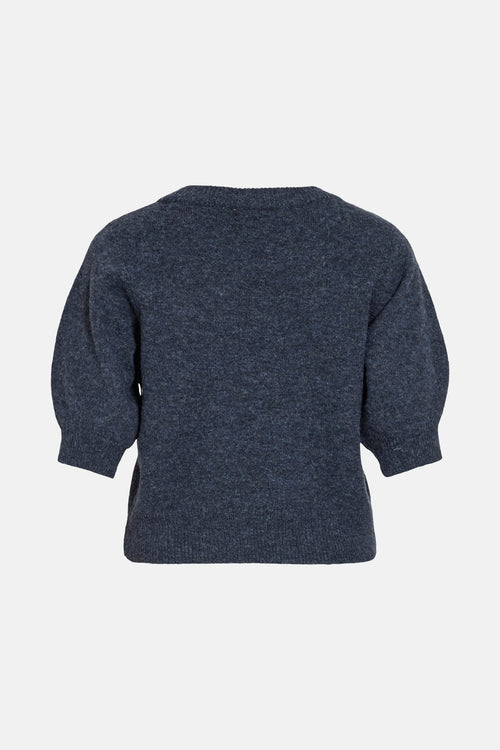 Pull col rond Bleu - VILA®