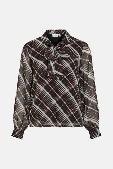 VIDALIANA KIKA V-NECK L/S BOWTIE TOP