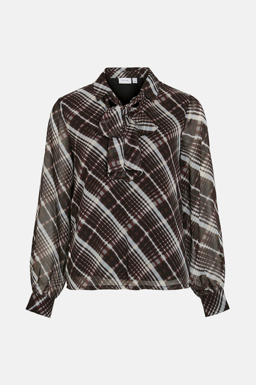 VIDALIANA KIKA V-NECK L/S BOWTIE TOP