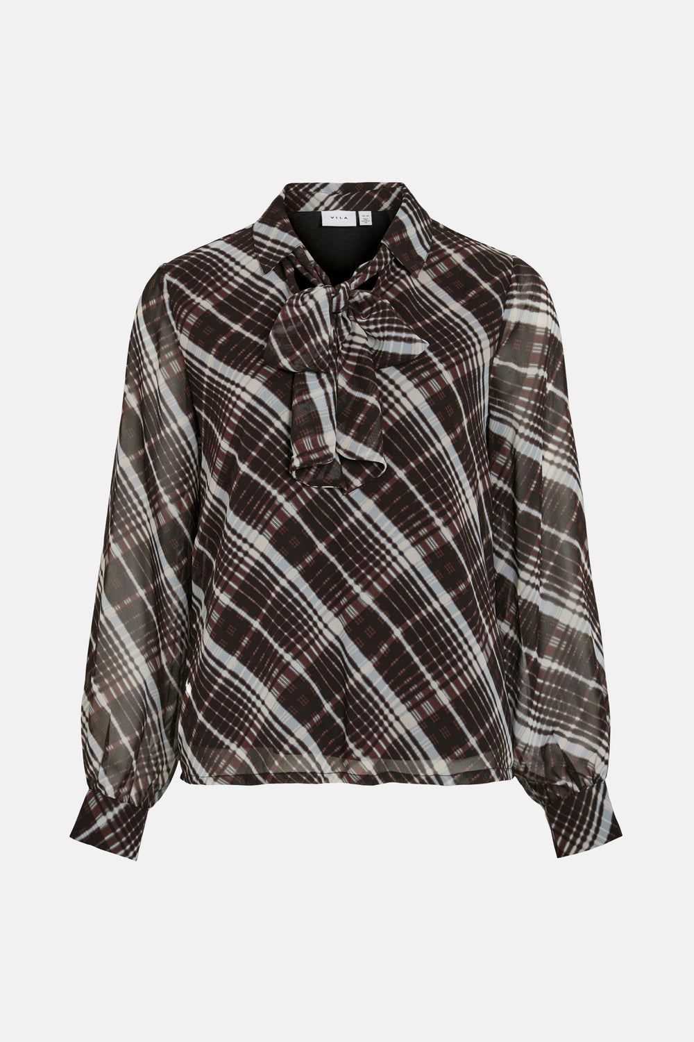 VIDALIANA KIKA V-NECK L/S BOWTIE TOP