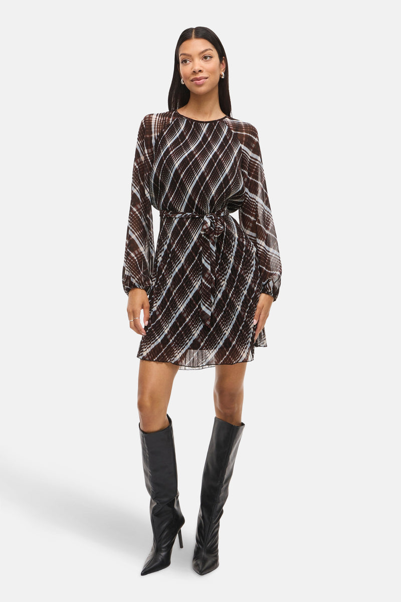 Kleedje met lange mouwen - multicolor