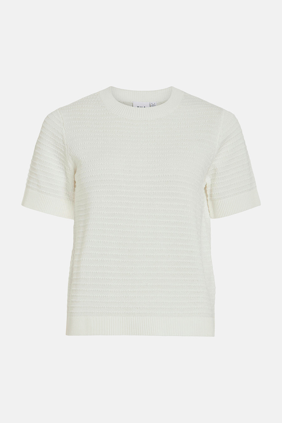 Pull à col rond - blanc