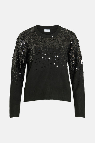 Trui met ronde hals zwart - VILA®