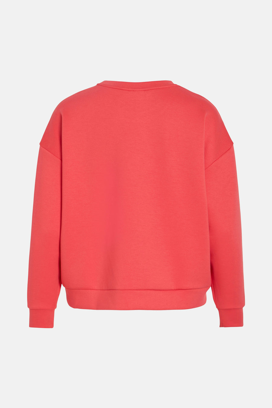 Oranje sweater van VILA®, van zachte joggingstof, losse pasvorm, lange mouwen en geribbelde boorden.