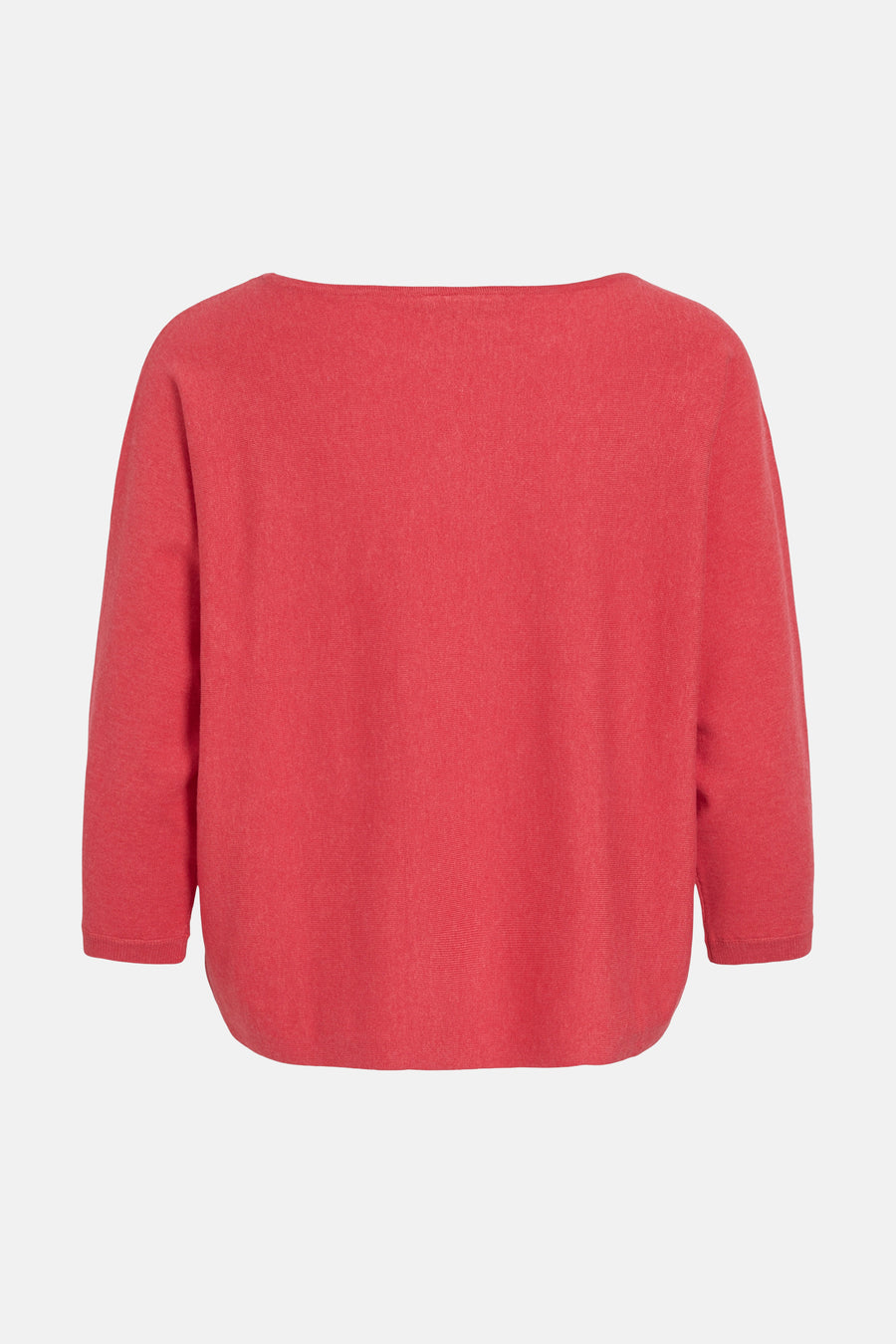 Pull rose à col rond de VILA®, en maille fine, vue arrière.