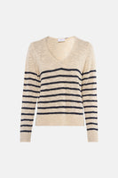 Pull à col en V - multicolore