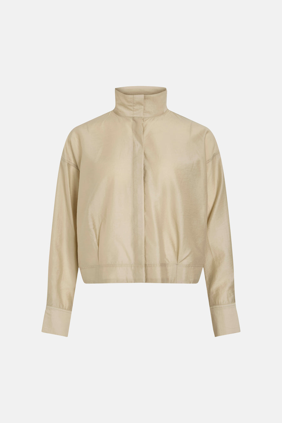 Chemise à manches longues - beige