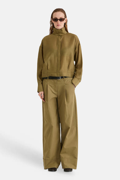 Chemisier (manches longues) olive - ROUGE EDIT