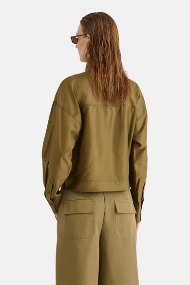 Chemisier (manches longues) olive - ROUGE EDIT