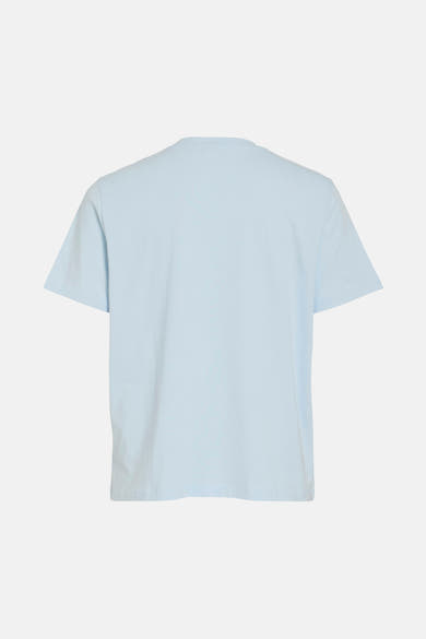 T-shirt à manches courtes bleu de VILA®, vue de dos.