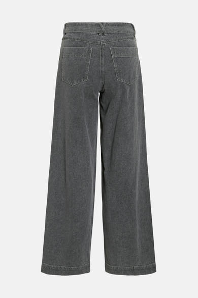 Jean ample gris de ROUGE EDIT, avec poches arrière et coupe large.
