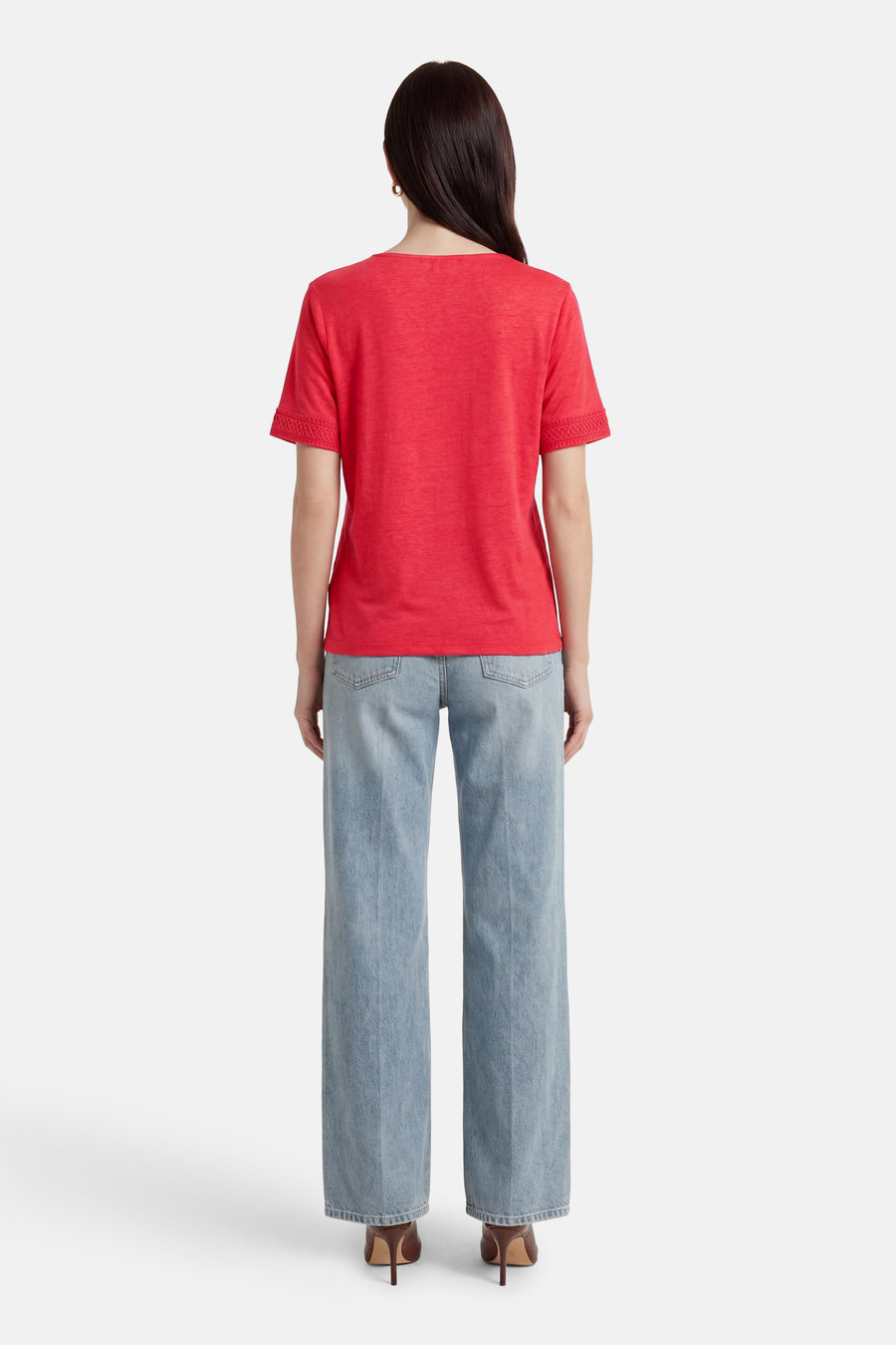 T-shirt à manches courtes - Rouge