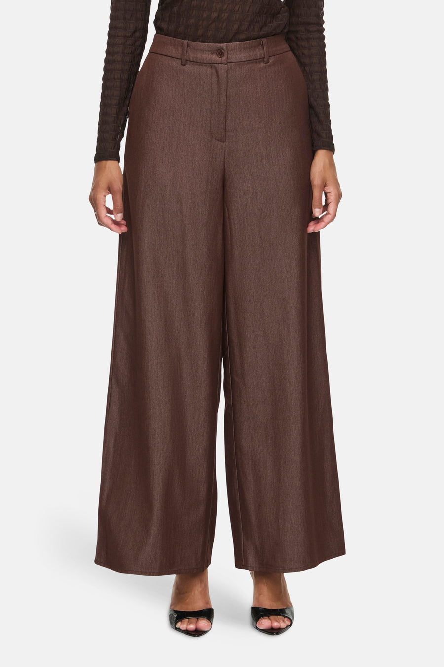 Dames sb seizoensbroek formal brun - VILA®