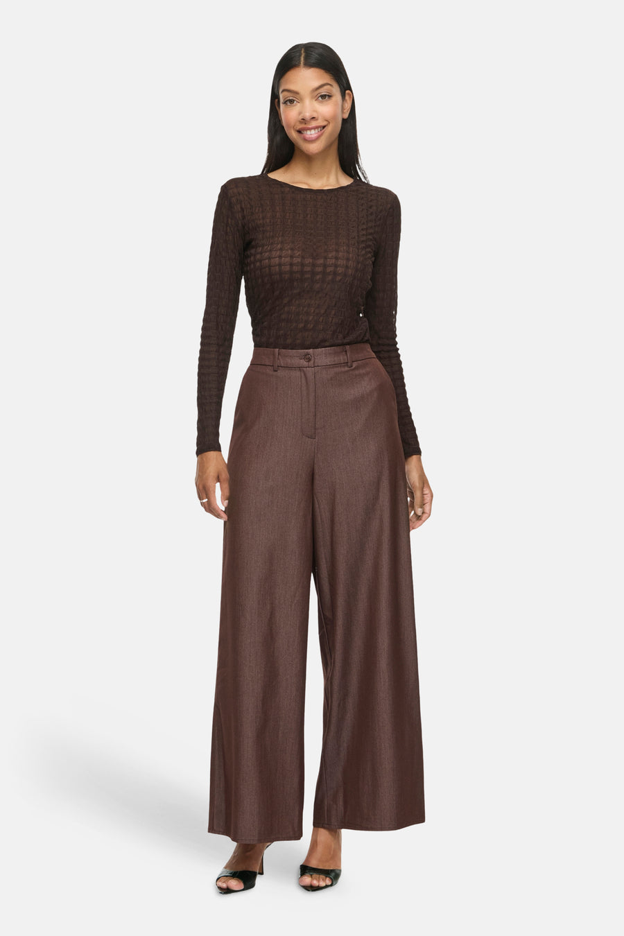 Dames sb seizoensbroek formal brun - VILA®