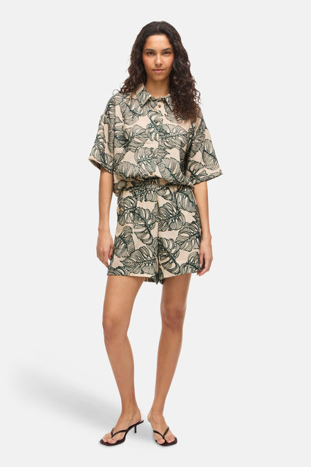Chemise à manches courtes - Multicolore