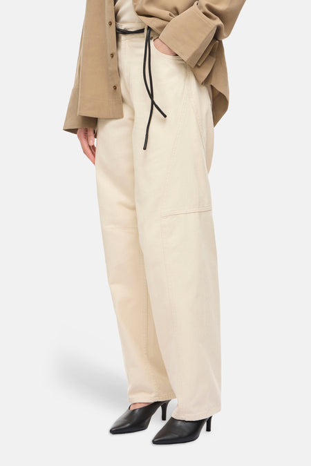 Jean coloré beige - ROUGE EDIT