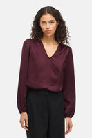Blouse met lange mouwen - Bordeaux