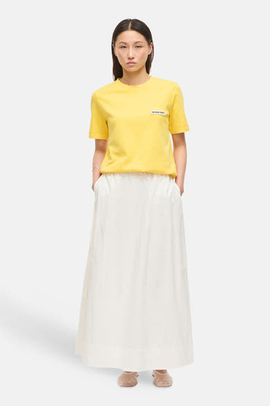 Top (korte mouwen) geel - ROUGE EDIT