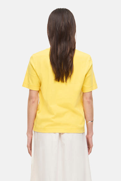 Top (korte mouwen) geel - ROUGE EDIT