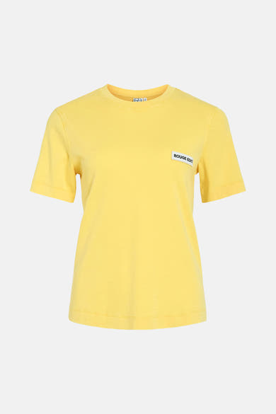 Top (korte mouwen) geel - ROUGE EDIT