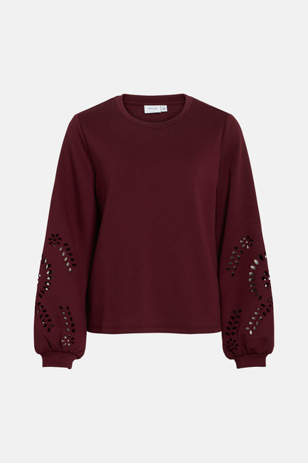 Sweater met ronde hals rood - VILA®