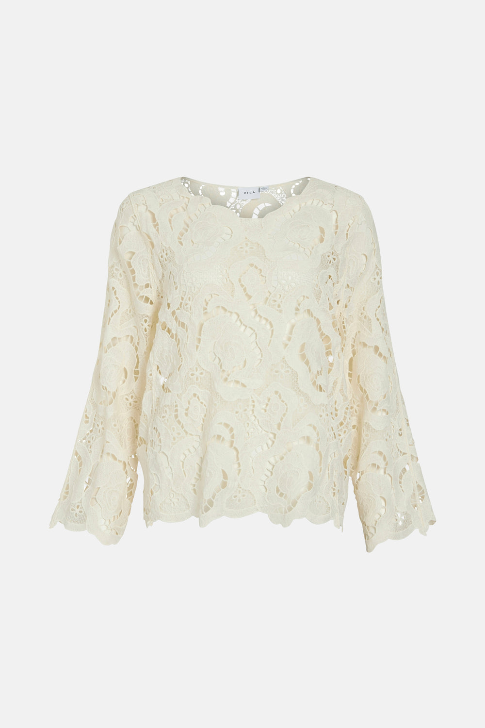 Blouse met lange mouwen - ecru