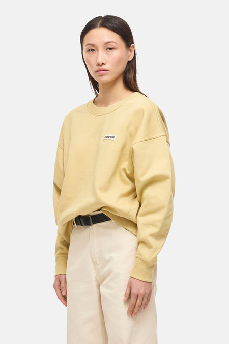 Sweat col rond beige - ROUGE EDIT