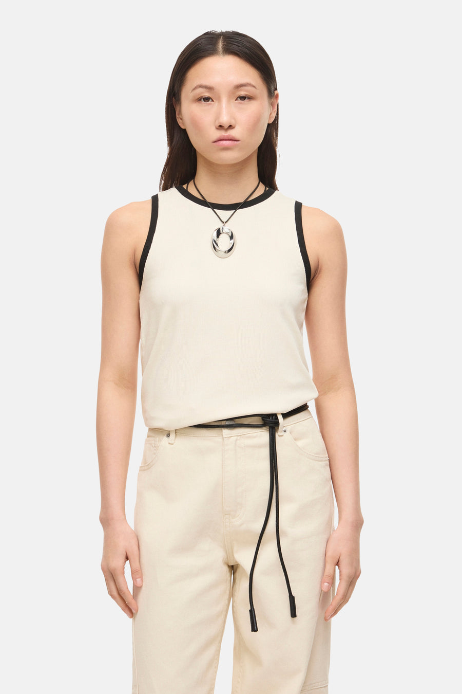 Top (sans manches) beige - ROUGE EDIT