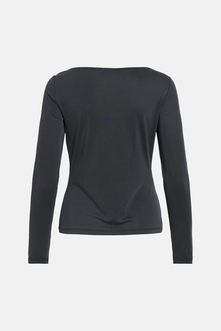 Top uni manches longues noir - VILA®
