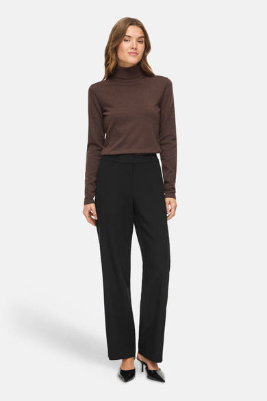 Pull col montant brun - VILA®