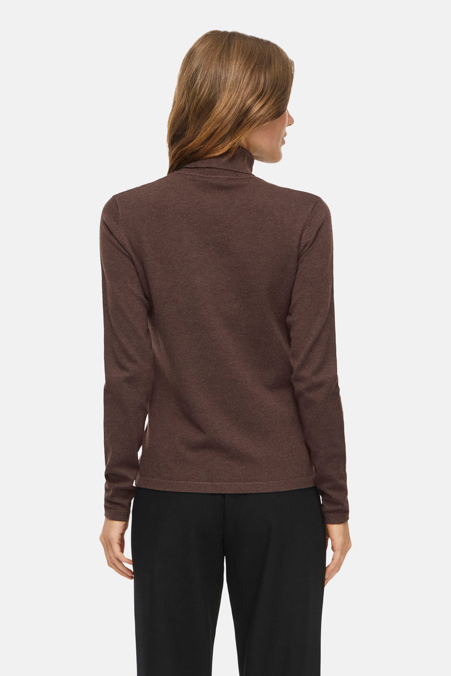 Pull col montant brun - VILA®