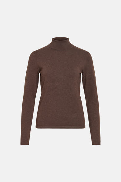 Pull col montant brun - VILA®