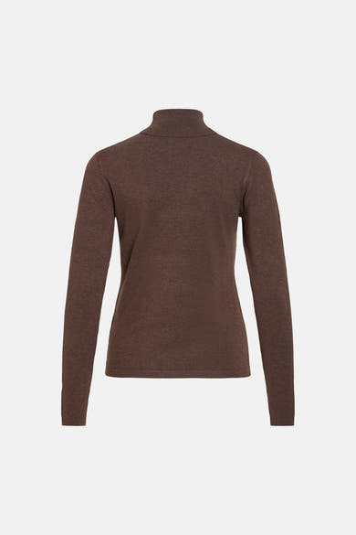 Pull col montant brun - VILA®