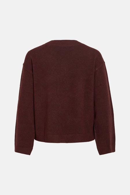 Pull V-hals - Bordeaux