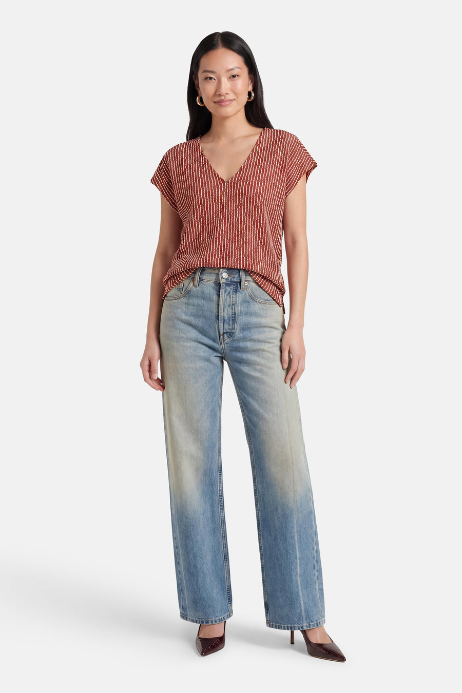 Blouse met korte mouwen - Multicolor