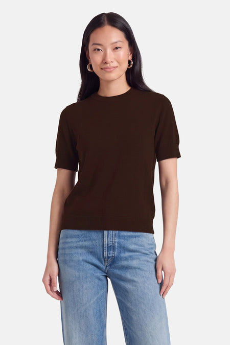 Pull col O - brun