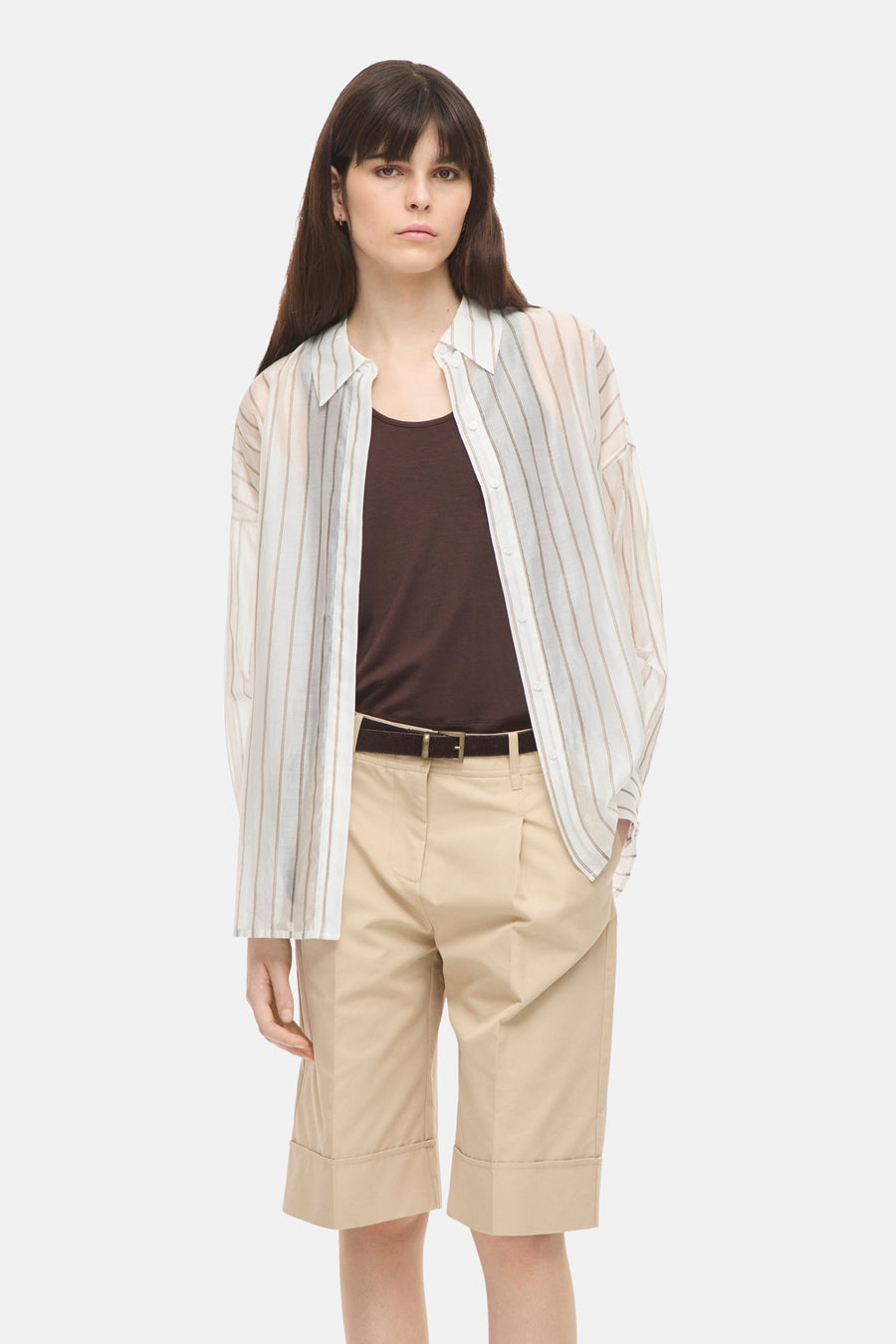 Hemd (lange mouwen) wit - ROUGE EDIT