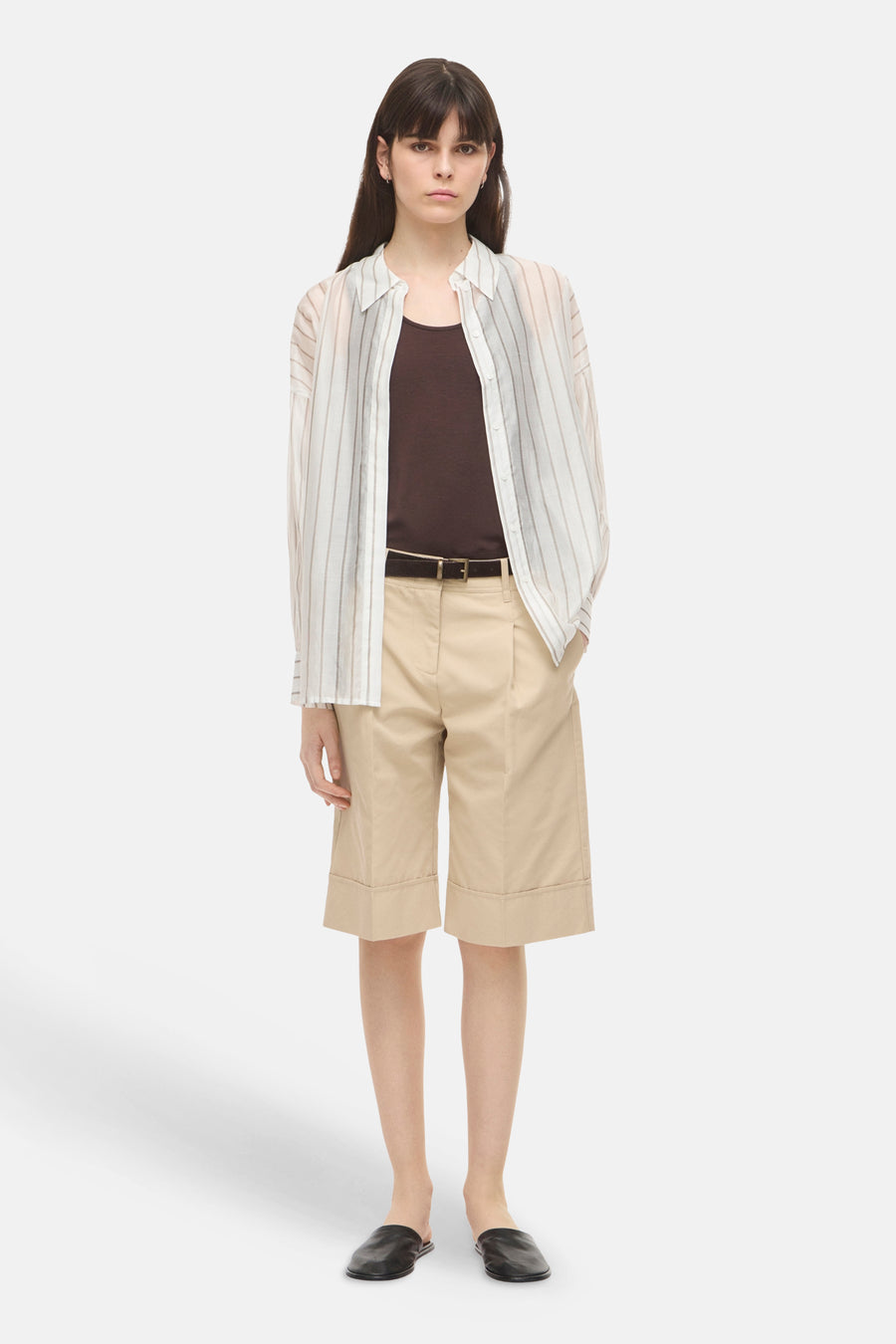 Hemd (lange mouwen) wit - ROUGE EDIT