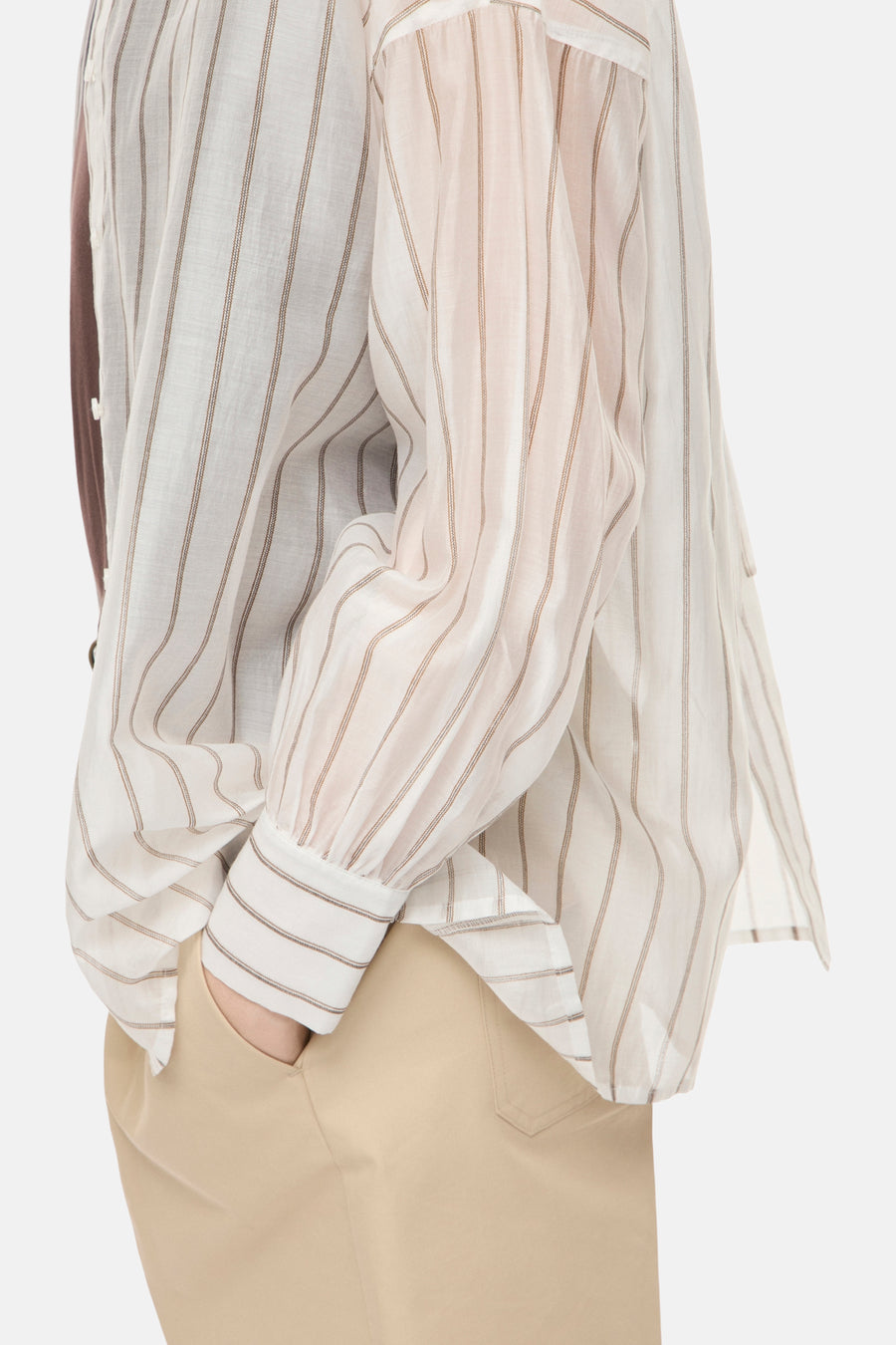 Hemd (lange mouwen) wit - ROUGE EDIT